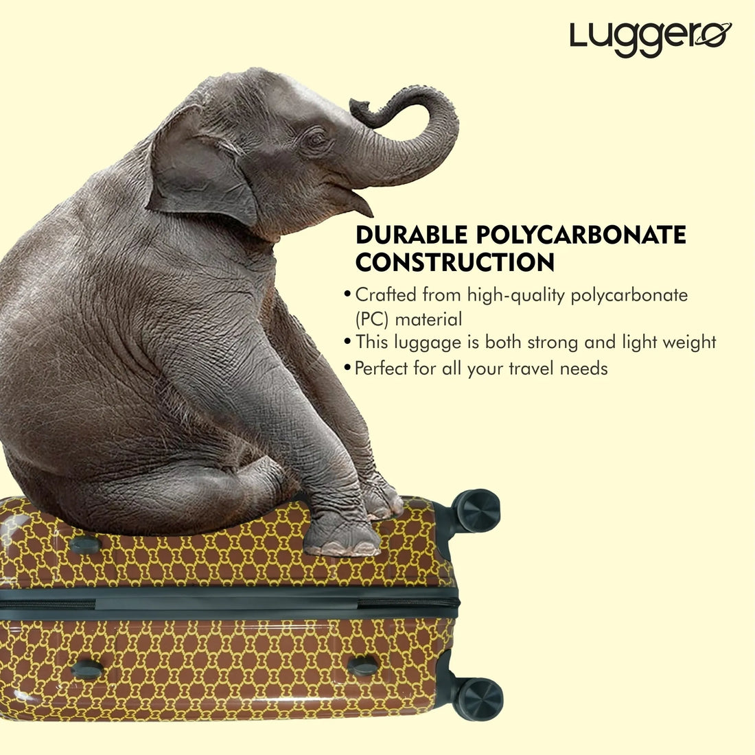 Luggero Film Classic Printed Light weight Luggage Chain