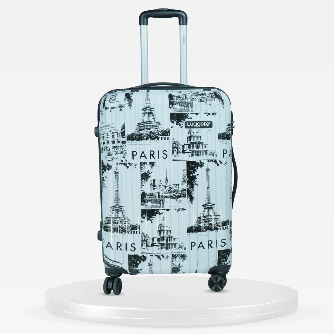 Luggero Film Classic Printed Light weight Luggage Paris