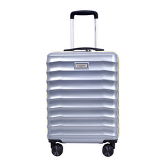 Bonvoyage Silver Hard-Shell Trolley Bag, cabin size
