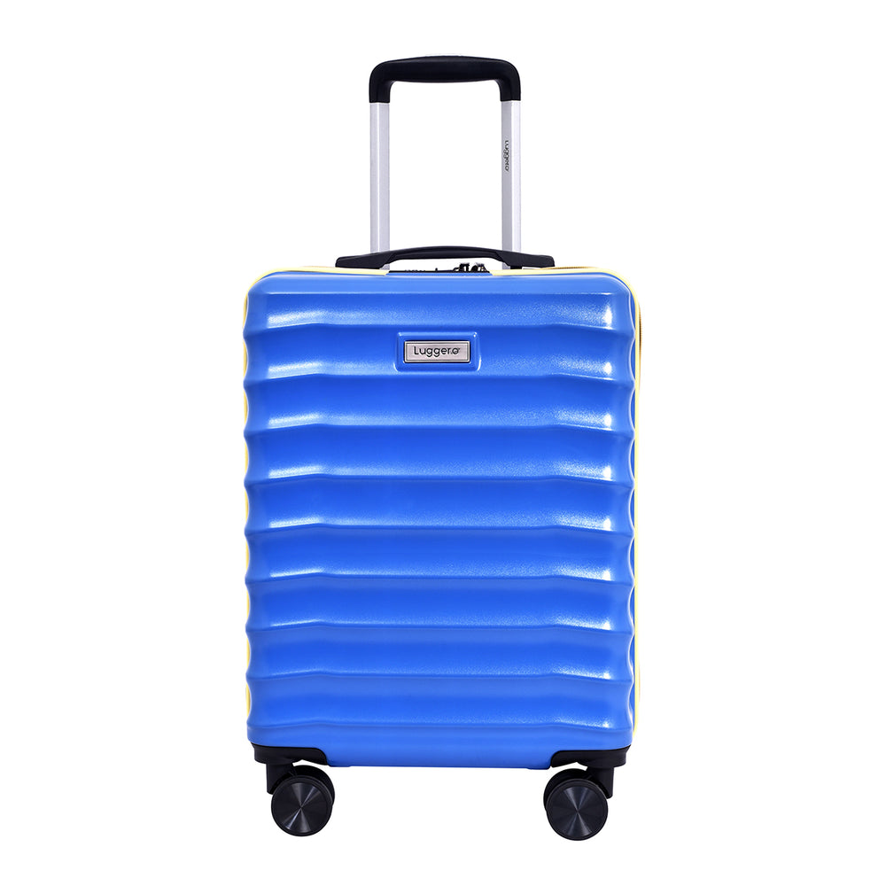 Bonvoyage Blue Hard-Shell Trolley Bag, cabin size