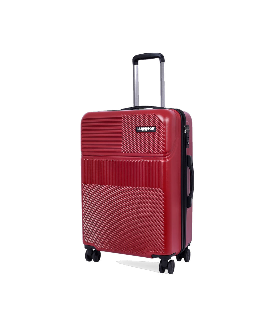 Amiggo hard-shell trolley case in Deep Red