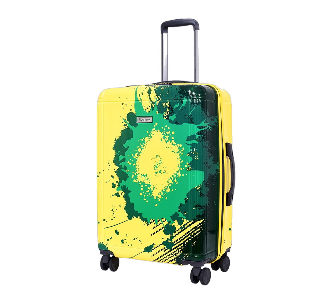 Rage hard-shell trolley case in Yellow, Blue, Grey