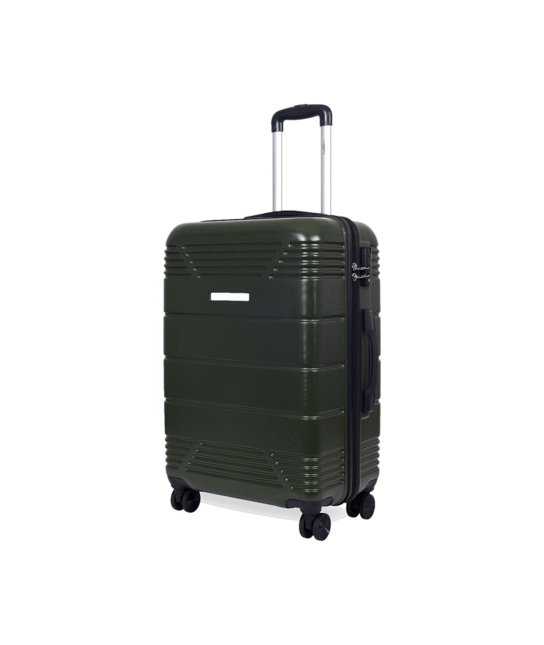 Star hard-shell trolley case in Green